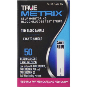 True Metrix Blood Glucose Test Strips 53345120 44972412 89494552 71177796
