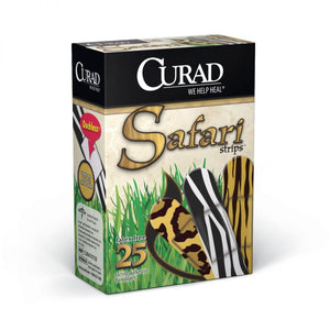 CURAD Safari Strips Adhesive Bandages Case of 24