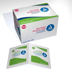 Dynarex Nail Polish Remover Pad Box of 100 43444072