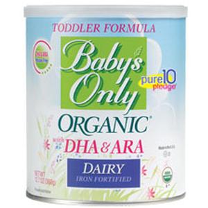 Baby's Only Organic Dairy Toddler Formula with DHA and ARA 360g Can Powder, 6 Pack