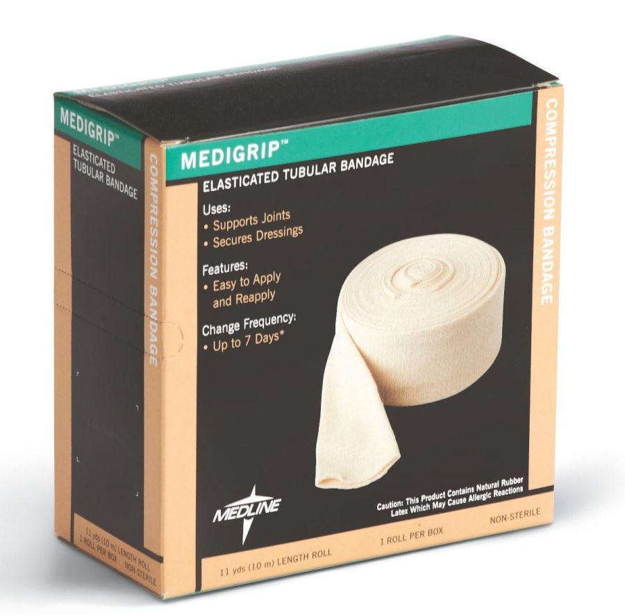 Medigrip Tubular Bandages, Size C, 25/8" W