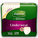 Depend 12537 Super Absorbency Underwear for Women Pack of 28