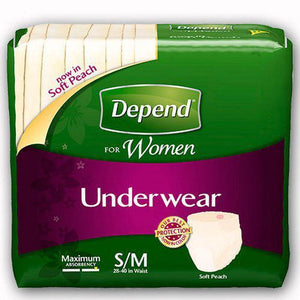 Depend 12537 Super Absorbency Underwear for Women Pack of 28