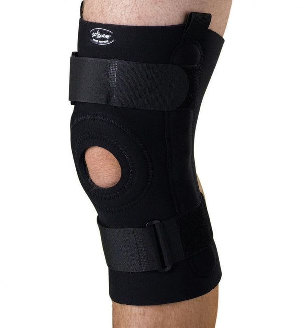 U-Shaped Hinged Knee Supports Black 3X-Large 48642501