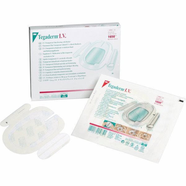 IV Clear, Clear Silicone Adhesive IV Dressing