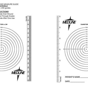Medline Wound Measuring Bullseye: 250 Count 39297597