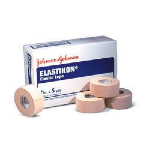 Elastikon Elastic Cloth Tape, Stretched, High Twist Cotton, Rubber Based Adhesive, Porous Construction, 1