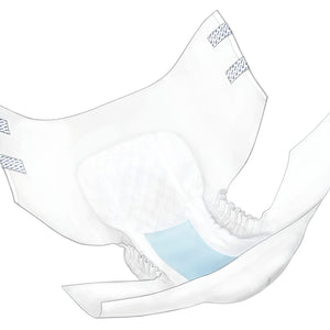 Wings Super Quilted Maximum Absorbency Adult Briefs Medium Case of 96, White