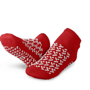 Double-Tread Slippers, Red, 1 Pair