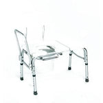 Carex Bathtub Transfer Bench with Cutout and Commode Pail: 1-1/8