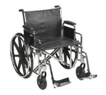 McKesson 146-STD22ECDDA-SF Wheelchair Dual Axle Padded 1 Each 14642711
