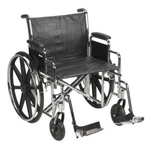 McKesson 146-STD22ECDDA-SF Wheelchair Dual Axle Padded 1 Each 14642711