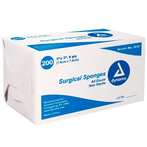 Dynarex 3232 Gauze Sponge, Box of 200 92192288