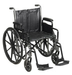 McKesson Padded Wheelchair 1 Each, Black 16943072