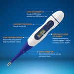 RightCare Digital Thermometer for Oral, Armpit, and Body Temperature with Flexible Soft Tip for Easy Fast Results, All Ages 27870893