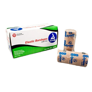 Dynarex Elastic Bandage Box of 10, Tan