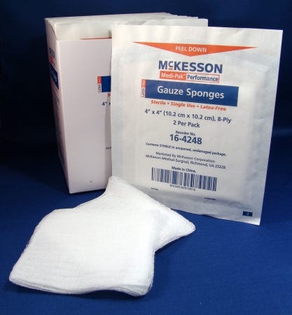 McKesson 164248 Gauze Sponge, Case of 600