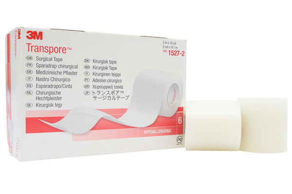 Transpore 1527-2 Surgical Tape, Box of 6