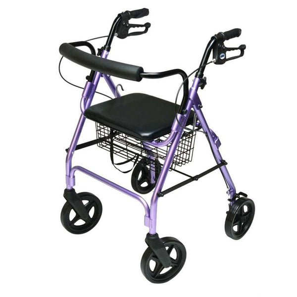 Lumex Walkabout Lite Four-Wheel Rollator - Lavender, 6