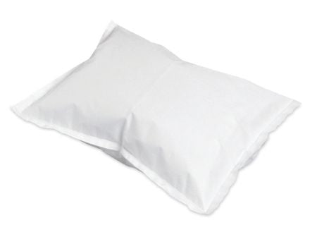 Mckesson Pillowcase: 100 Count, White, Standard, 21