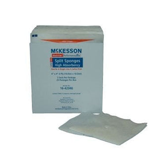 McKesson 16-42046 I.V. / Drain Split Dressing, Box of 50