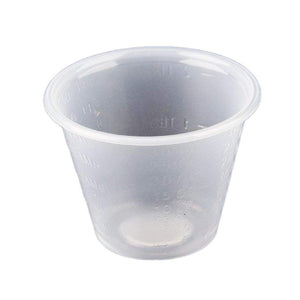 McKesson 16-9505 Graduated Medicine Cup 1 oz. Clear Polypropylene Reusable, Pack of 100 34749938