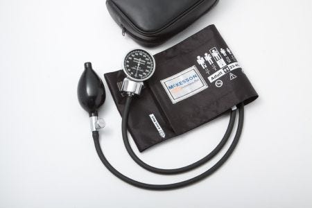 McKesson Lumeon Aneroid Sphygmomanometer Pocket Style Hand Held 2-Tube Large, Adult Arm