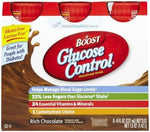 Oral Supplement Boost 12179159 Glucose Control Rich Chocolate 8 oz. Bottle Ready to Use. Case of 24 92354680