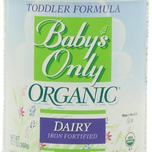 Baby's Only Organic Toddler Formula Unflavored 360 Gram Can Powder 3 Pack