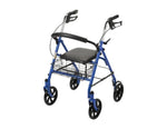 McKesson Adult 4 Wheel Rollator 1 Each, Blue 43902535