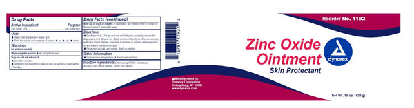 Dynarex 1192 Zinc Oxide Ointment 1 Each 74958852