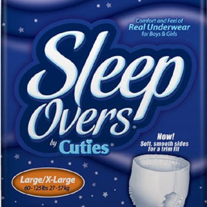 Sleepovers Youth Pants, Large/X-Large, Bag of 12, 4 Pack (48 Total)