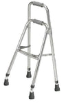Hemi Side Step Folding Walker: 1 Count, Silver, 17.5