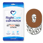 RightCare CGM Adhesive Patch made with KT Tape, Dexcom, Bag of 25 87381036