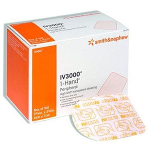 Smith & Nephew Opsite 4007 Moisture Responsive Catheter Dressing. Box of 100 10792270