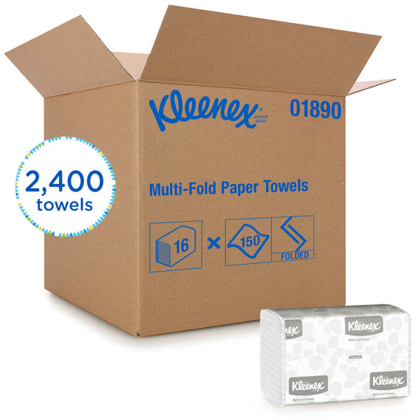 Paper Towel Kleenex Multi-Fold 9.3 X 9.4 Inch Case of 2400