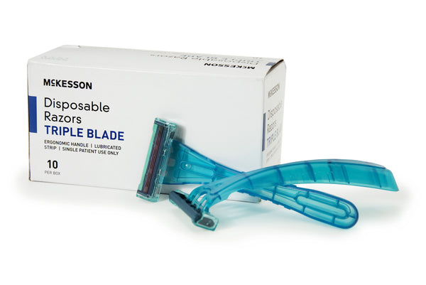 Mckesson 16-RZ15 Triple Blade Razor Box of 10