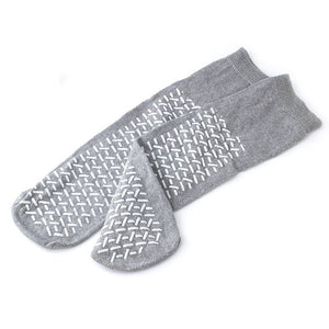 Medline Fall Management Slipper Socks, Bariatric, Gray, Ankle High, 1 Pair