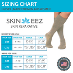 Skineez Medical Grade Advanced Healing Compression Socks, Clinically Proven to Firm, Moisturize, and Revitalize Skin, Foot Arch, Heel, and Nerve Pain Relief, 1 Pair 44028614
