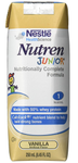 Nutren Junior Pediatric Oral Supplement/Tube Feeding Formula: 24 Count, 250 Calories, 250 ml, Tetra Prisma, Vanilla Flavor 32461374