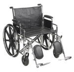 McKesson 146-STD24ECDDA-ELR Dual Axle Padded Wheelchair, 1 Count 24913739
