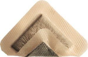 Molnlycke Mepilex 395390 Foam Dressing with Silver Border Ag 4 X 4 Inch Square Sterile. Box of 5 19030659