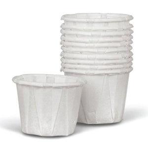 Medline Disposable Paper Souffle Cups, White, 1oz, Case of 5000 96601344