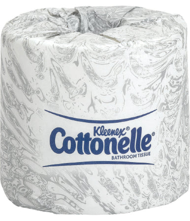 Kleenex Cottonelle Premium Toilet Tissue, White, 2-Ply, Standard Size Cored Roll, 451 Sheets, 4 X 4.09 Inch, Case of 60