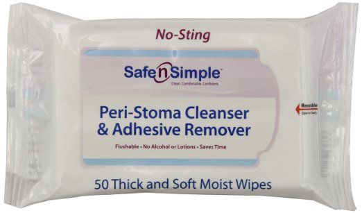 Safe n' Simple Peri-Stoma Adhesive Remover Wipes: 5