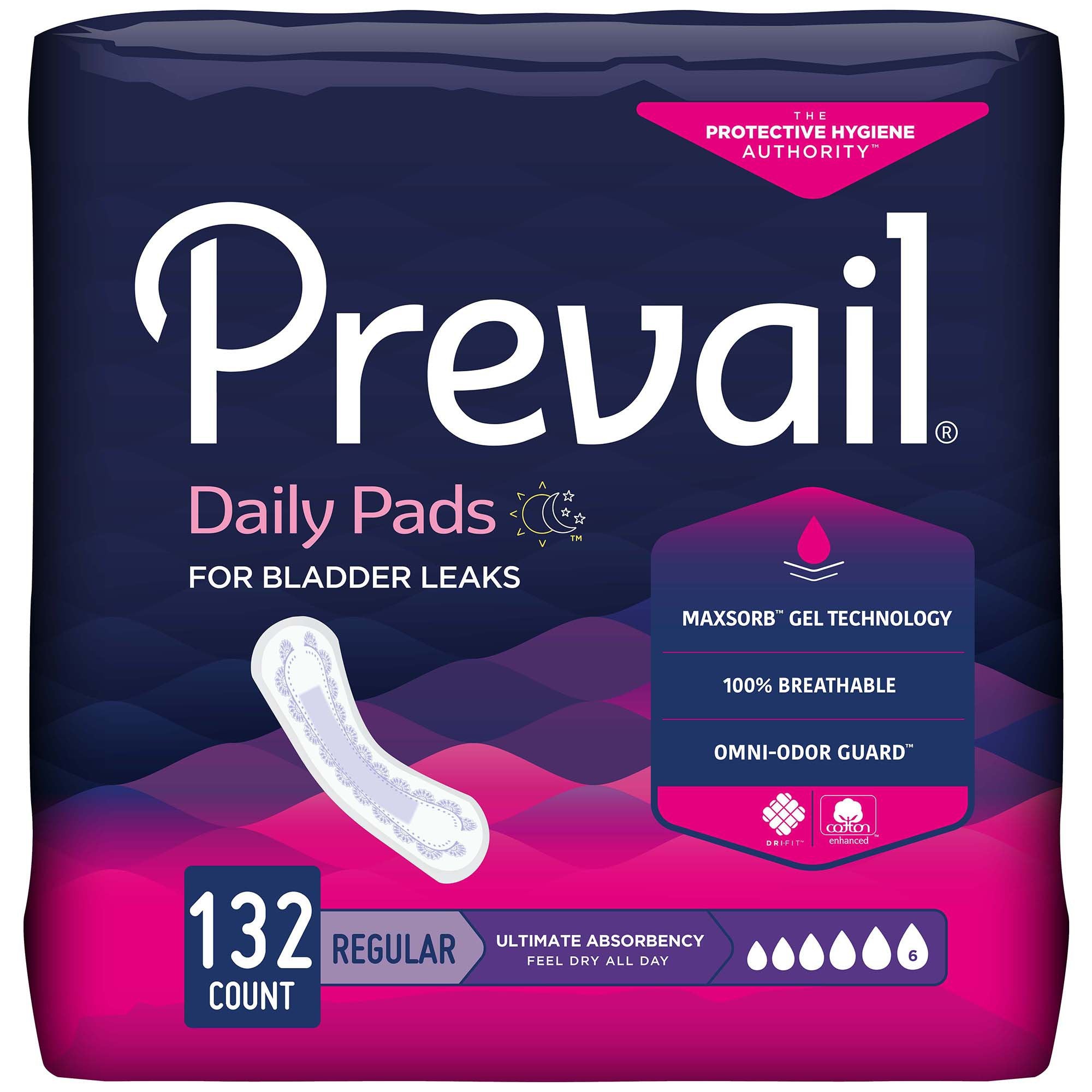 Prevail Incontinence Bladder Control Pads for Women 24947325