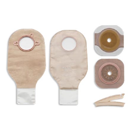 New Image Colostomy / Ileostomy Kit Two-Piece System 12 Inch Length Up to 1-3/4 EA/1