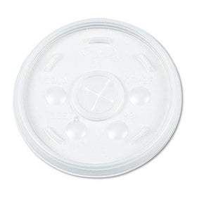 Saalfeld Redistribution Dart 16SL Translucent Lid With Straw Slot - Case of 1000 14425539