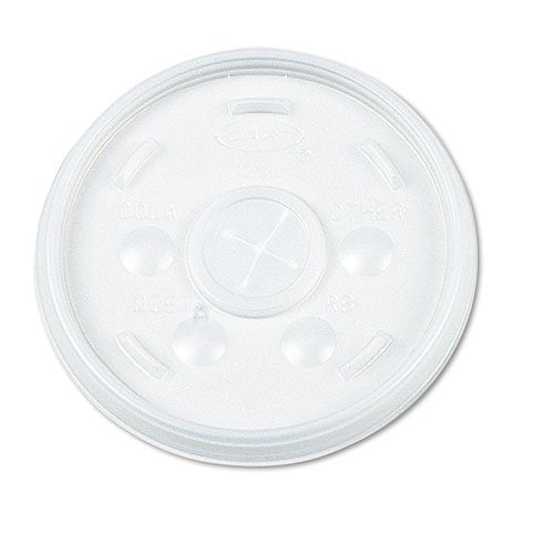 Saalfeld Redistribution Dart 16SL Translucent Lid With Straw Slot - Case of 1000 14425539