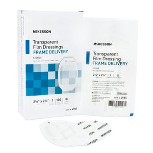 Mckesson 4985 Transparent Film Dressing Box of 100